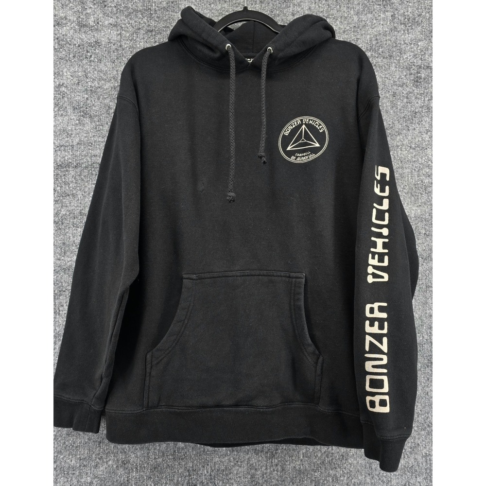Campbell Brothers Surfboards Hoodie Men L Black Bonzer Vehicles Skatecore Grunge